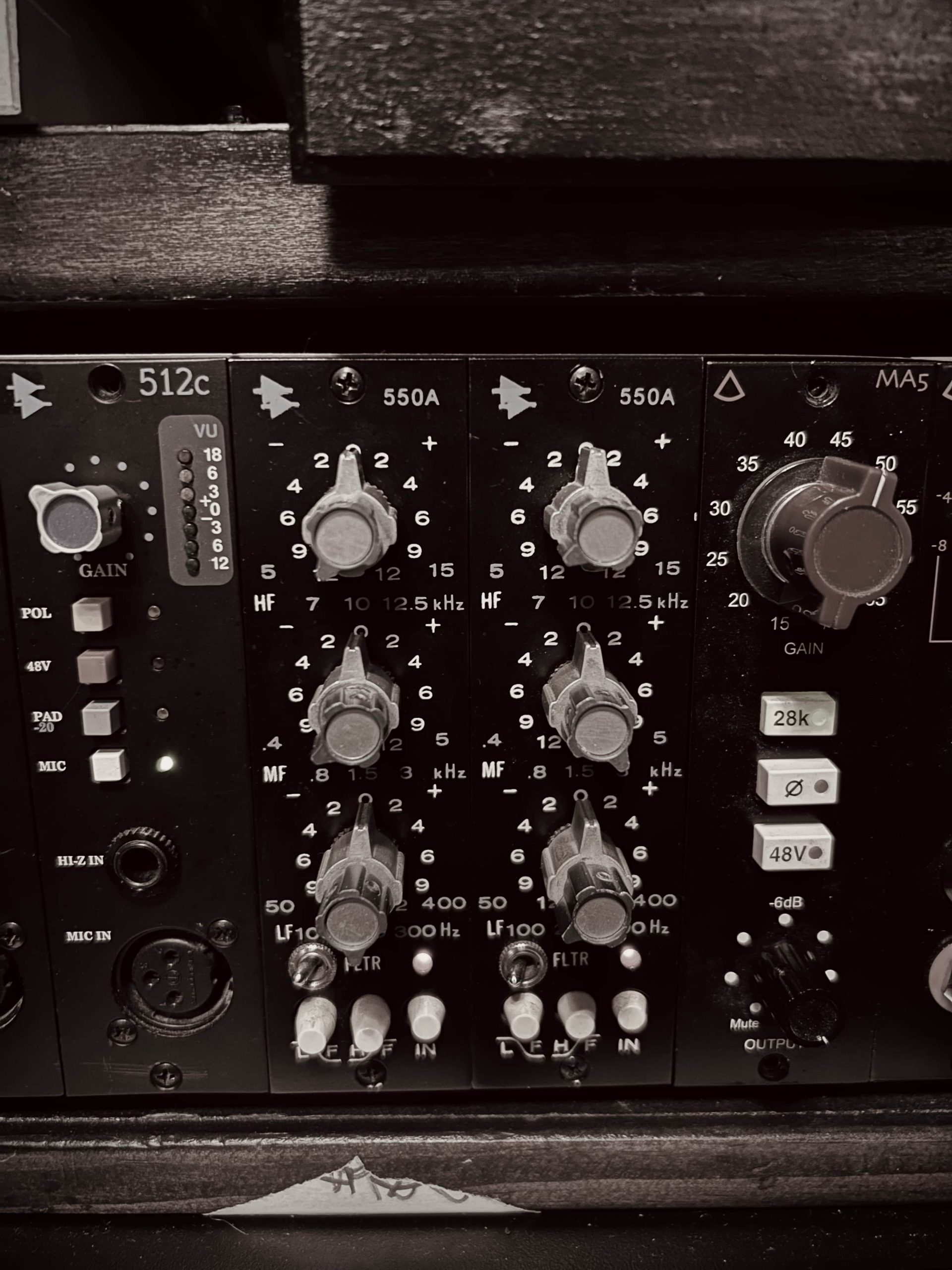 Professional recording studio equipment at Bell Choir Studios